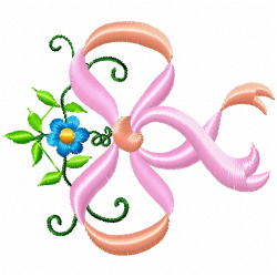 Flowers And Tree Embroidery Design 9